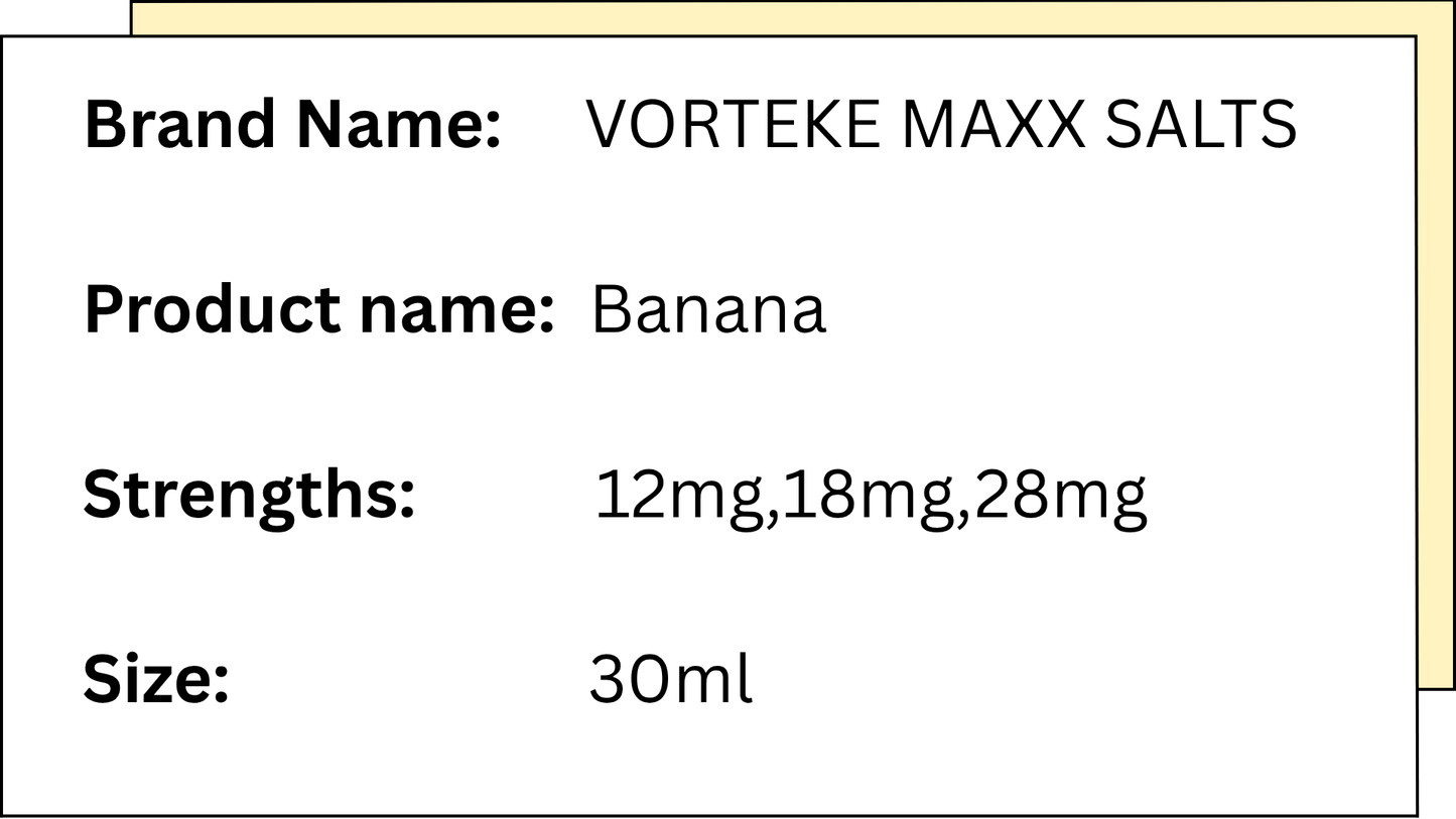 Vorteke Maxx Salts - Banana