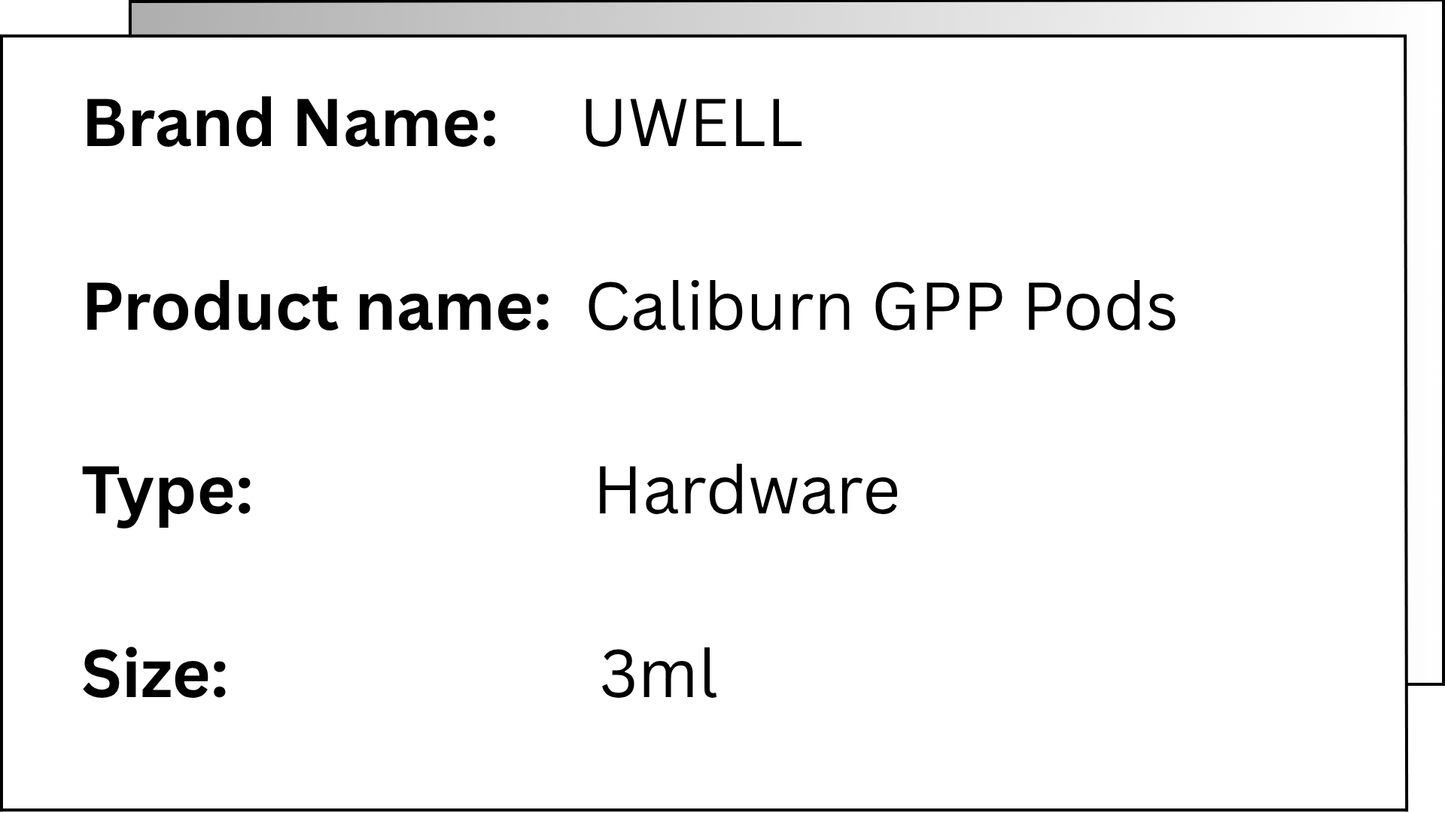UWELL CALIBURN GPP POD CARTRIDGE