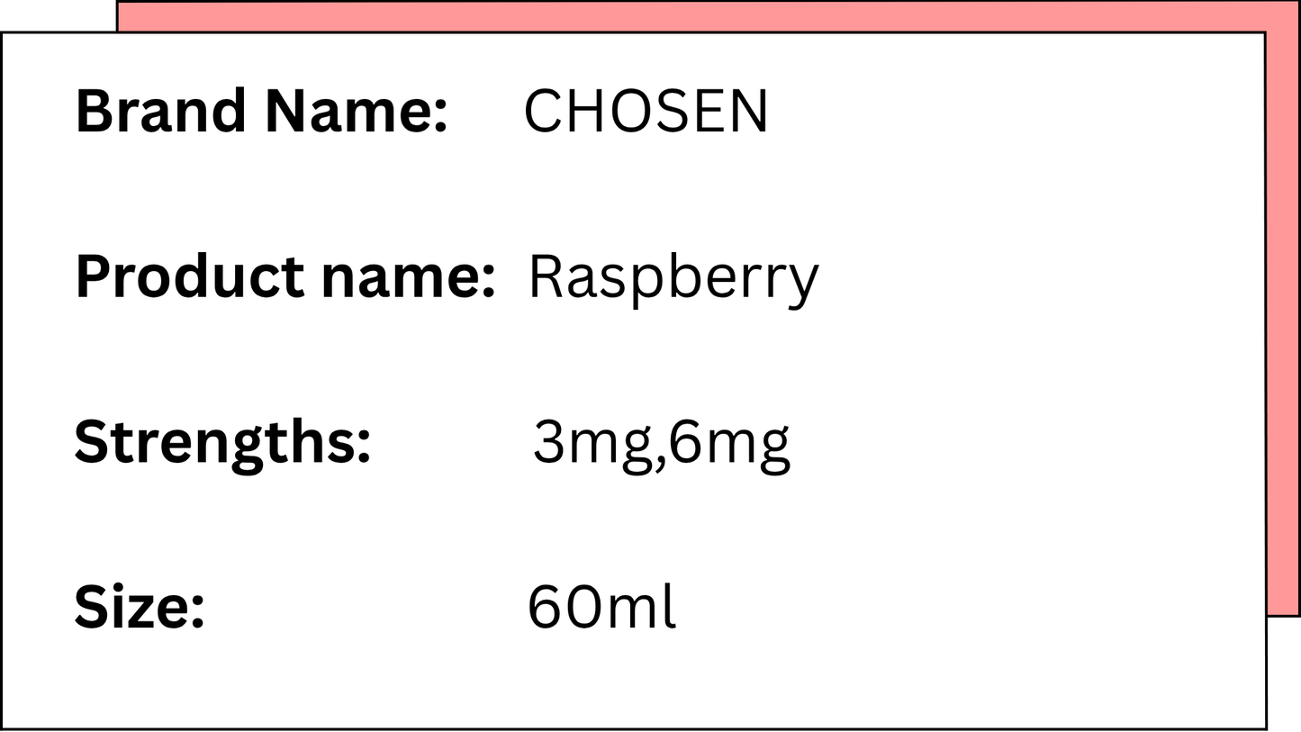 CHOSEN - RASPBERRY - 60ML