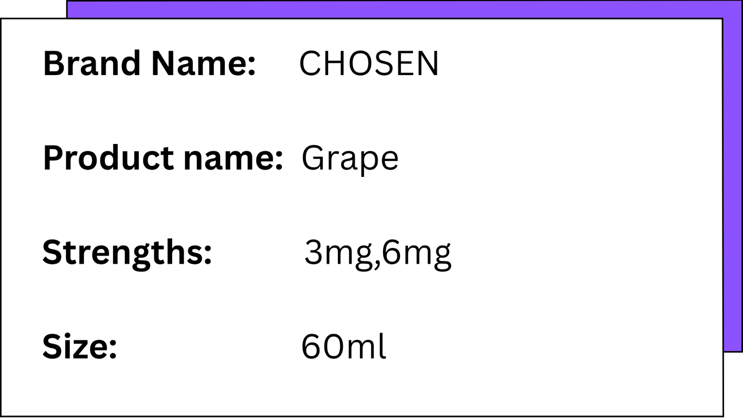 CHOSEN - GRAPE - 60ML