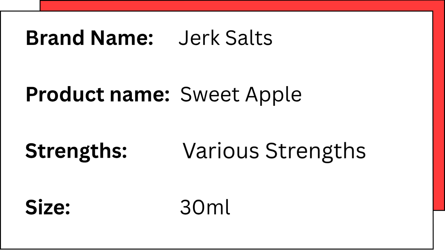 JERK Salts - Sweet Apple