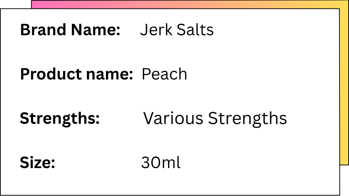 JERK Salts - Peach