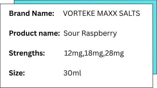 Vorteke Maxx Salts - Sour Raspberry