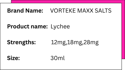 Vorteke Maxx Salts - Lychee