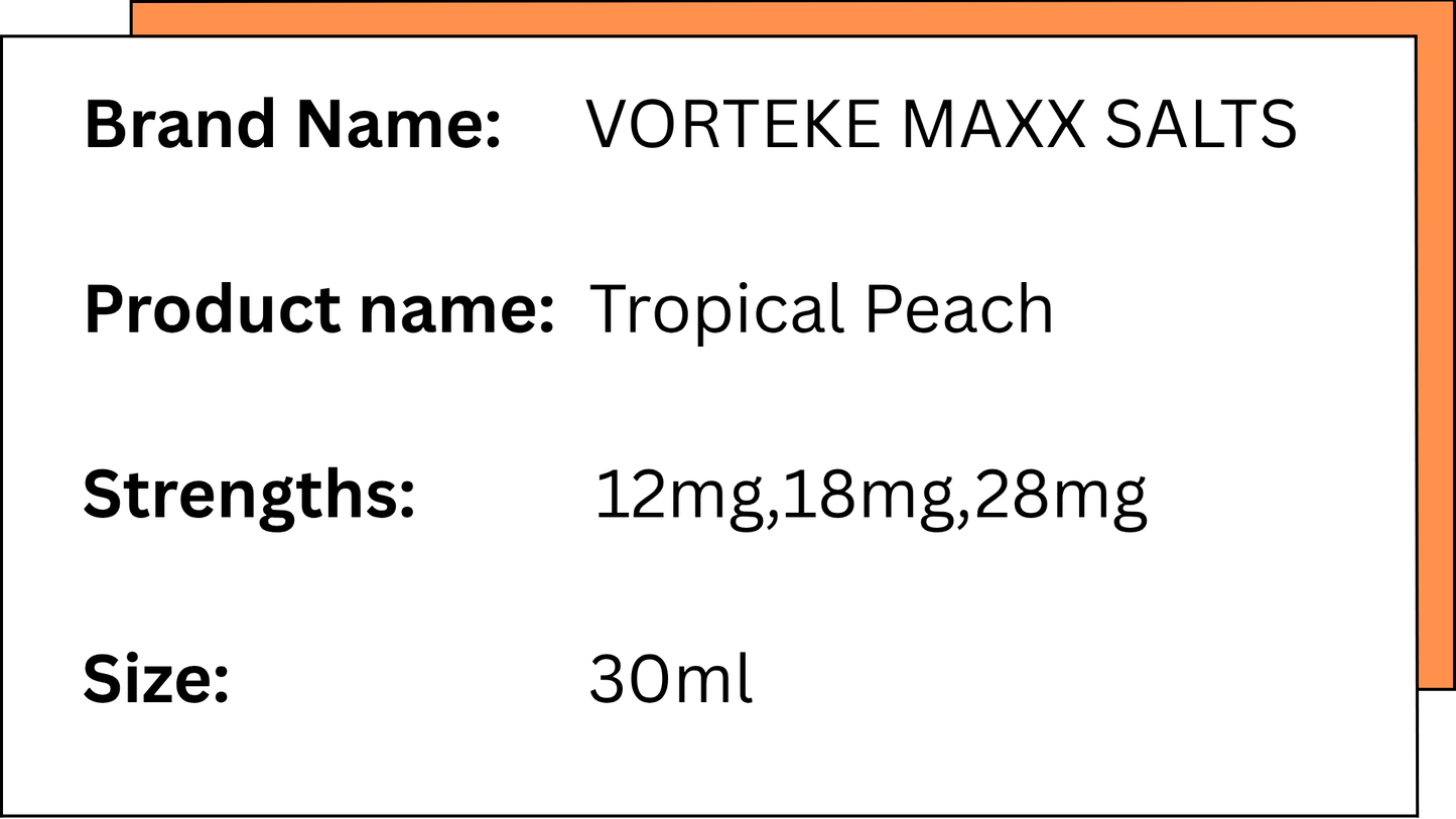 Vorteke Maxx Salts - Tropical Peach