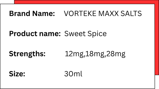 Vorteke Maxx Cola Salts - Sweet Spice