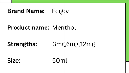 ECIGOZ - MENTHOL - 60ML