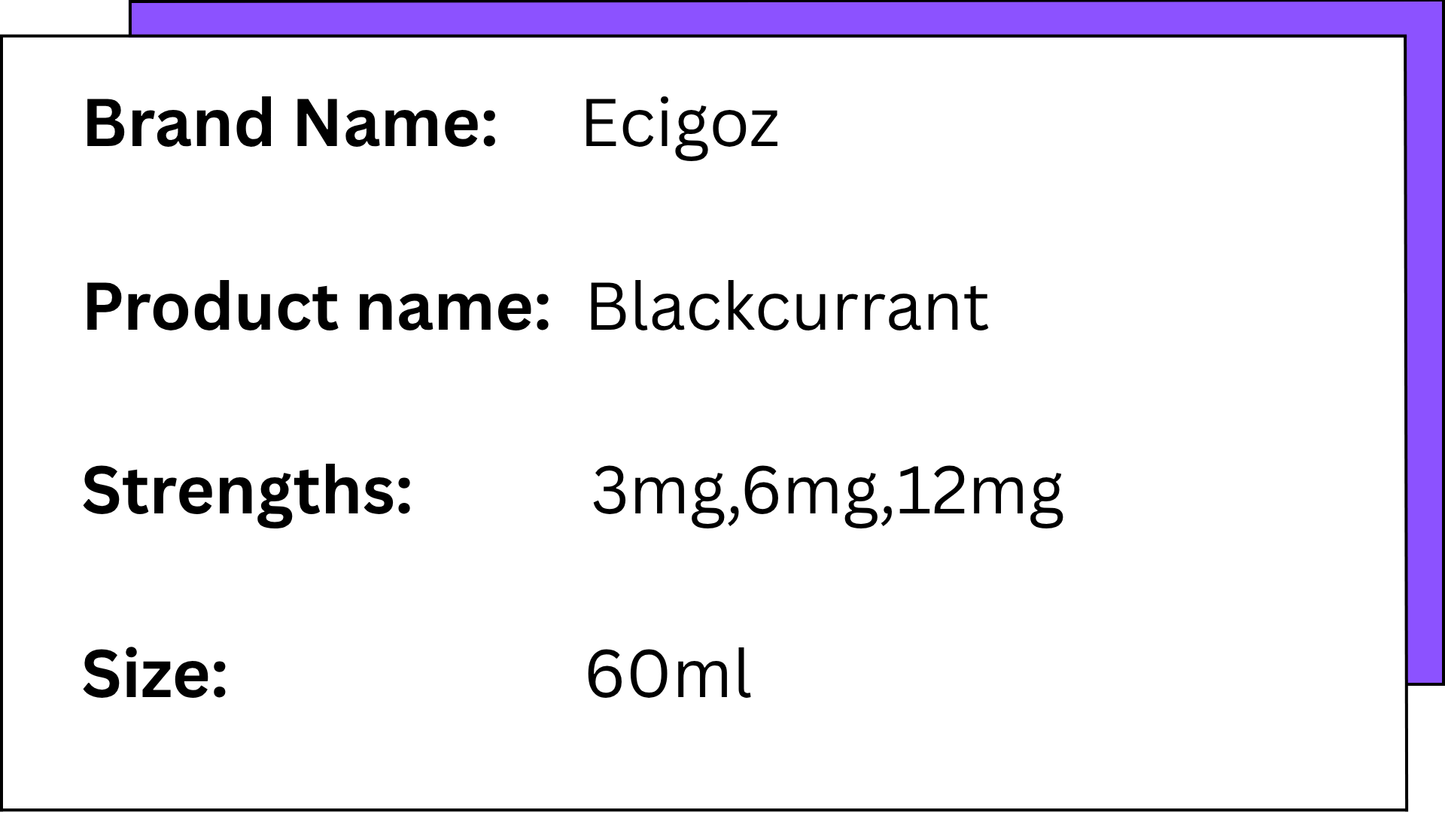 ECIGOZ - BLACKBERRY - 60ML