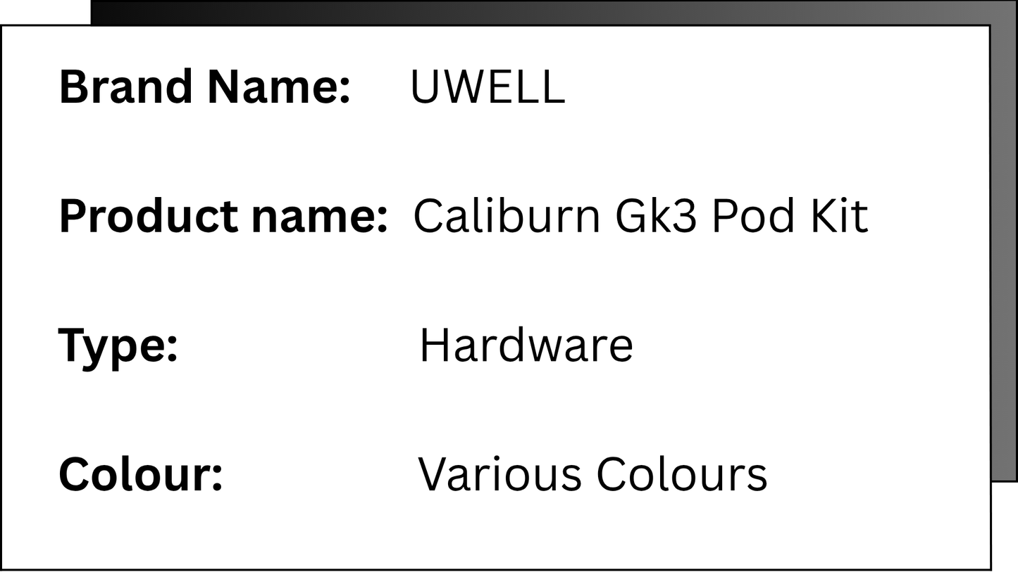 Uwell - Caliburn GK3 Pod Kit