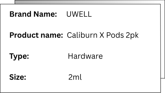 UWELL Caliburn X Replacement Pod 3ml (2 Pack)