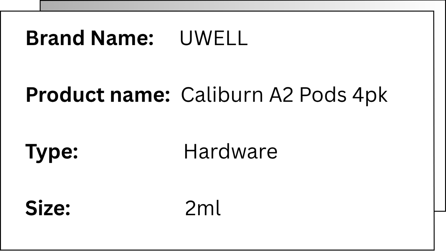 UWELL - CALIBURN A2/AK2/A2S REPLACEMENT PODS