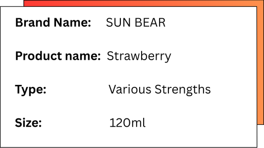 SUNBEAR - STRAWBERRY - 120ML