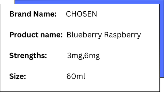 CHOSEN - BLUEBERRY RASPBERRY - 60ML