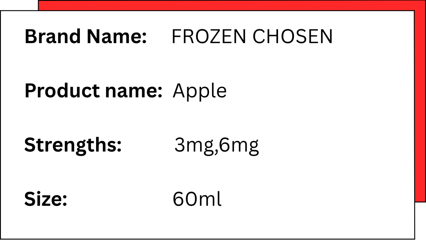 FROZEN CHOSEN -  APPLE - 60ML