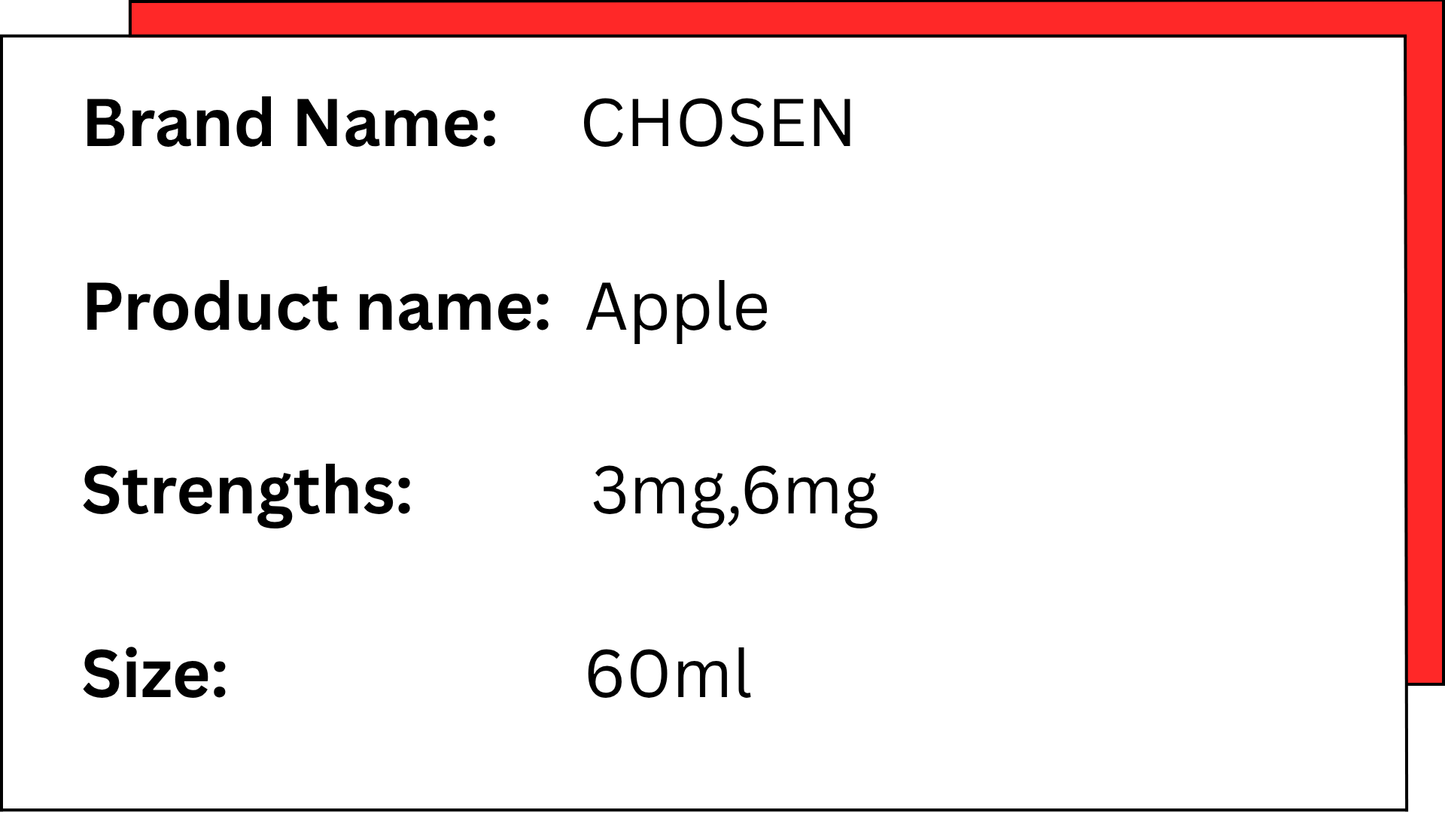 CHOSEN -  APPLE - 60ML