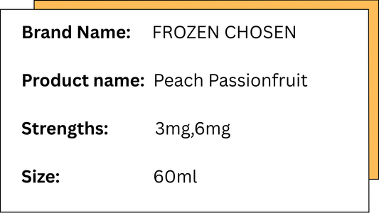 FROZEN CHOSEN - PEACH PASSIONFRUIT - 60ML
