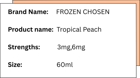 FROZEN CHOSEN - TROPICAL PEACH - 60ML (PKA APRICOT PRESERVE)