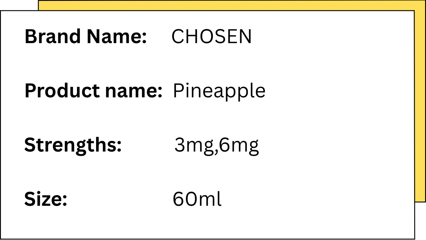 CHOSEN - PINEAPPLE  - 60ML