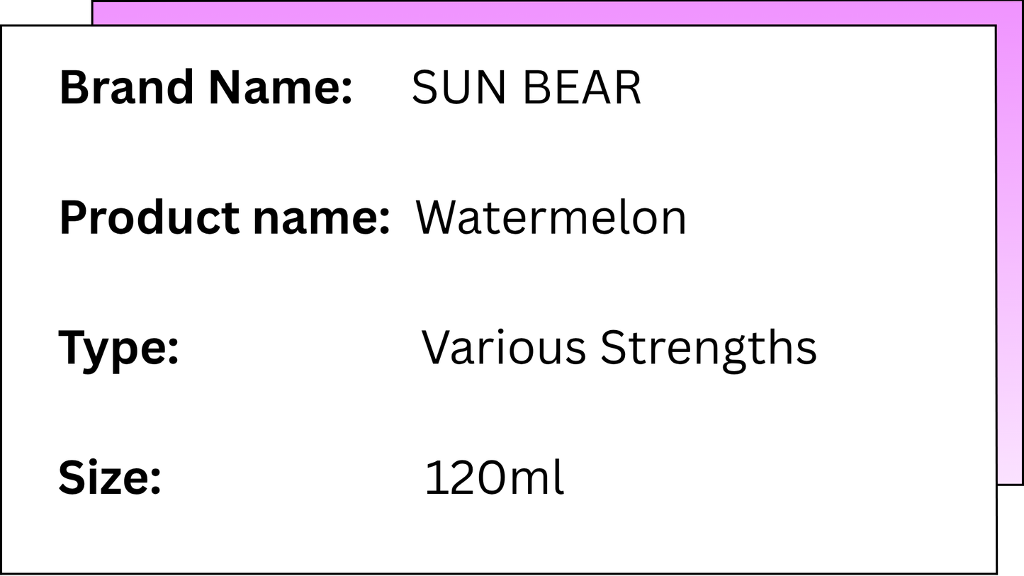 SUNBEAR - WATERMELON - 120ML