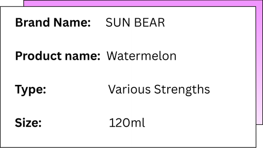 SUNBEAR - WATERMELON - 120ML