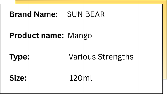 SUNBEAR - MANGO - 120ML