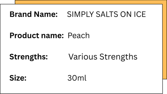 Simply Salts on ice- Peach