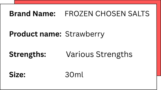FROZEN CHOSEN SALTS -  STRAWBERRY - 30ML