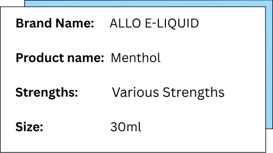 Allo E-Liquid - Menthol