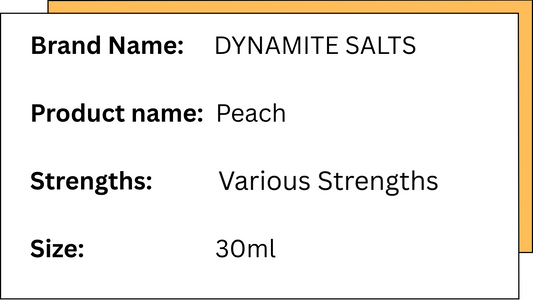 Dynamite Salts - Peach - 30ML