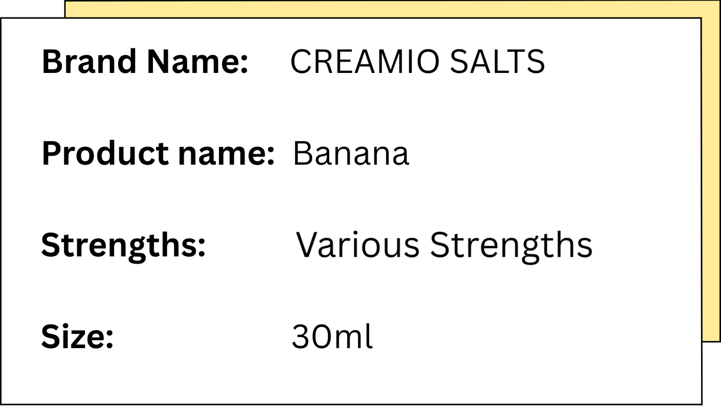 CREAMIO SALTS - BANANA