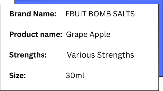 Fruit Bomb Salts - Grape Apple