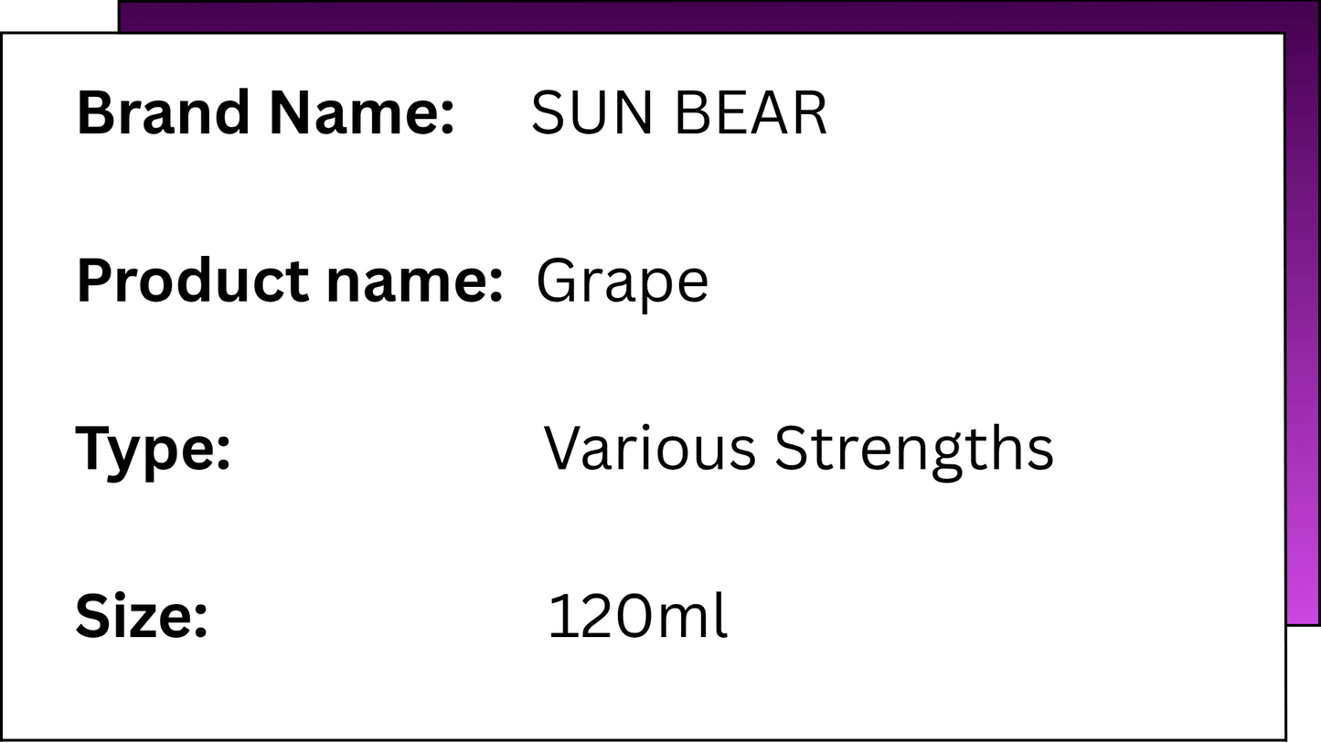 SUNBEAR - GRAPE - 120ML