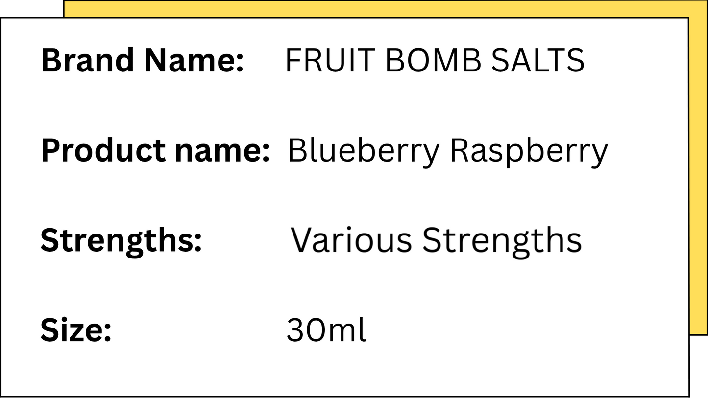 Fruit Bomb Salts - Blueberry Raspberry