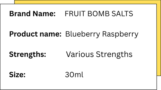 Fruit Bomb Salts - Blueberry Raspberry