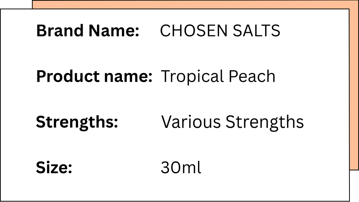 CHOSEN SALTS - TROPICAL PEACH