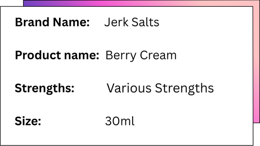 JERK Salts - Berry Cream
