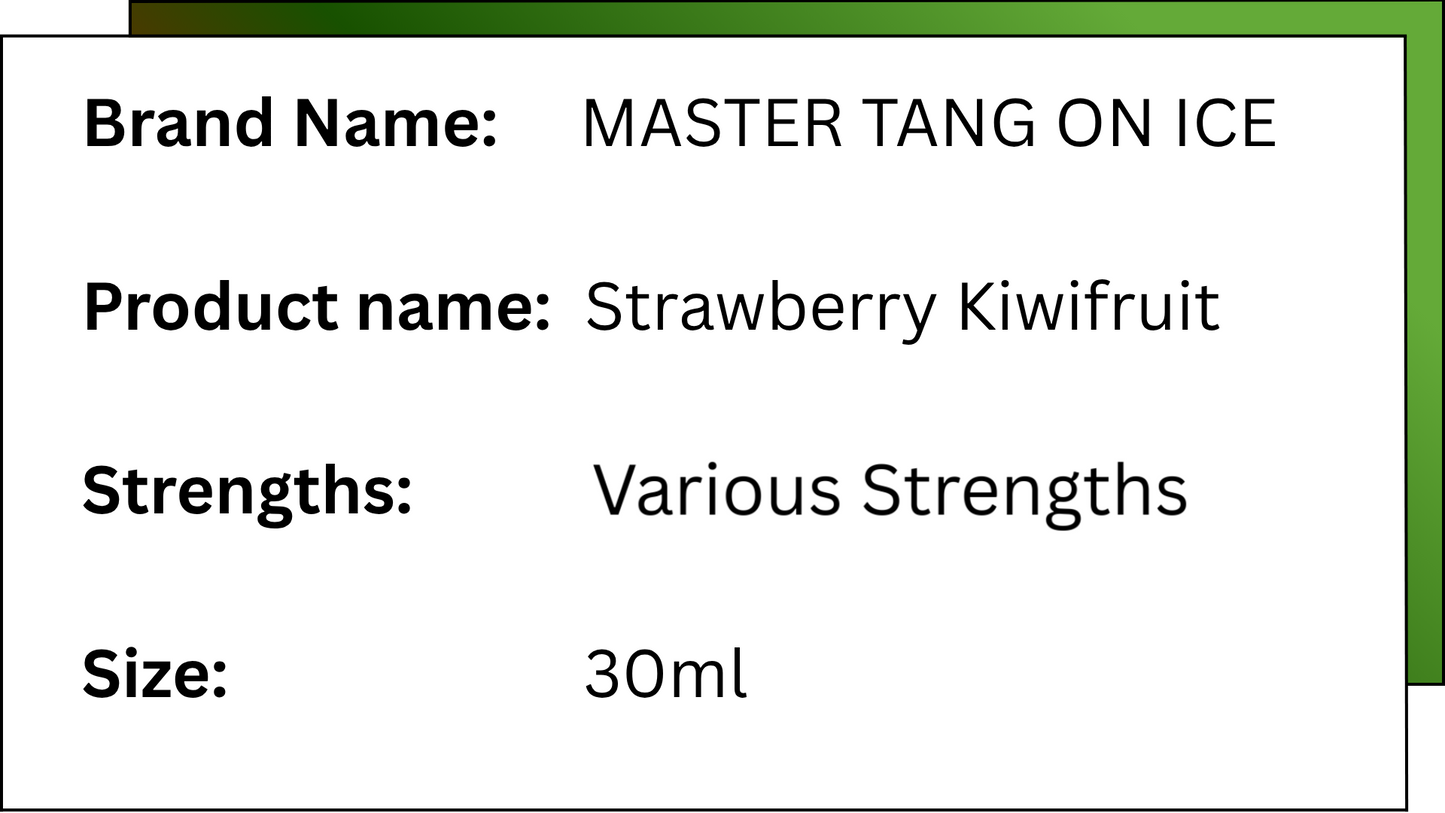 Master Tang on Ice - Strawberry Kiwifruit
