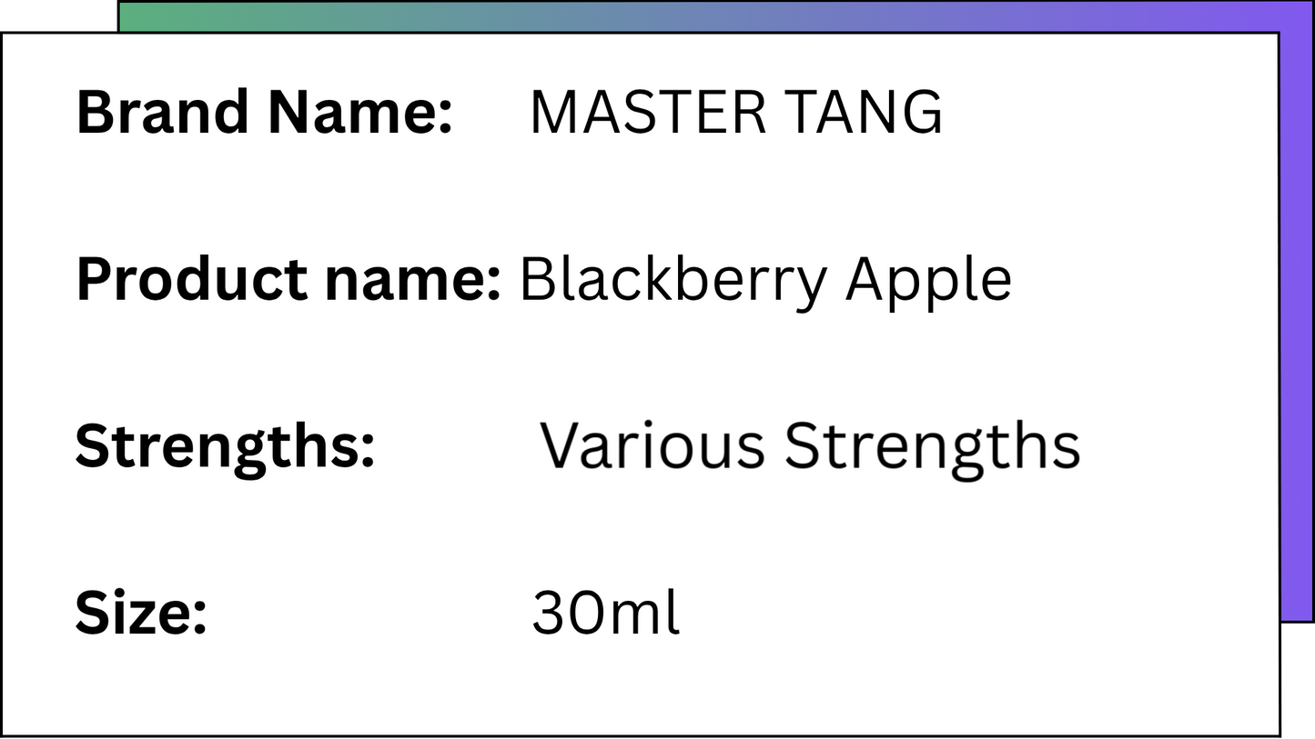 MASTER TANG SALT - BLACKBERRY APPLE