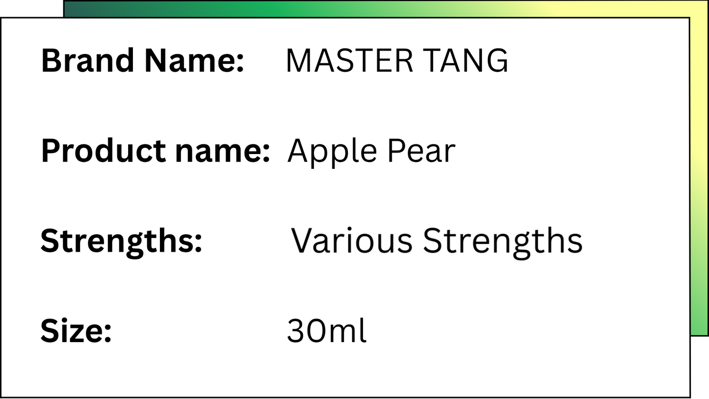MASTER TANG SALT - APPLE PEAR