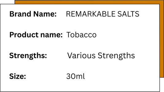 Remarkable Salts - Tobacco