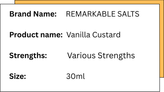 Remarkable Salts - VANILLA CUSTARD
