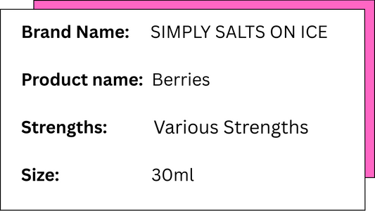 Simply Salts - Berries (on Ice)