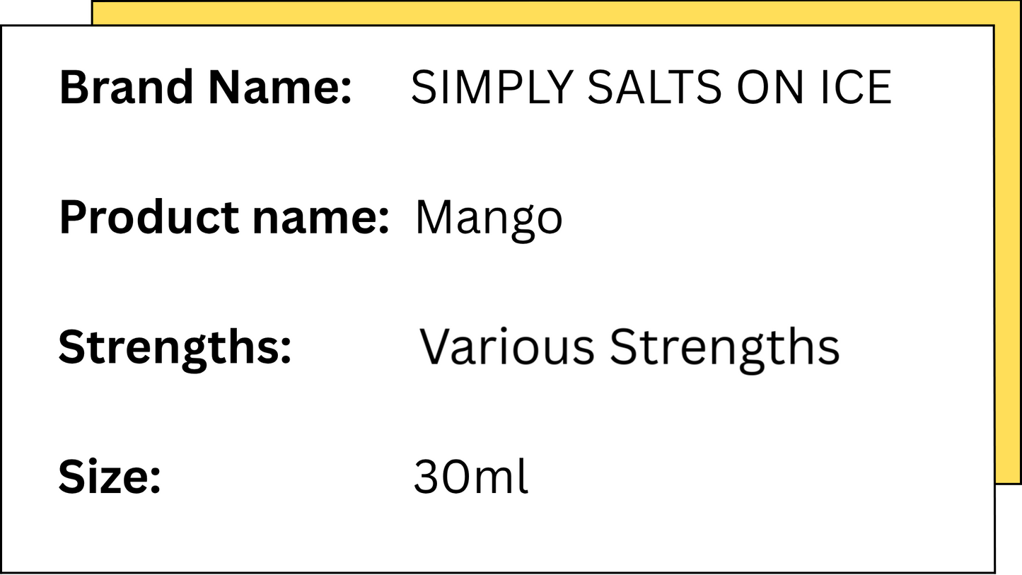 Simply Salts - Mango (on Ice)