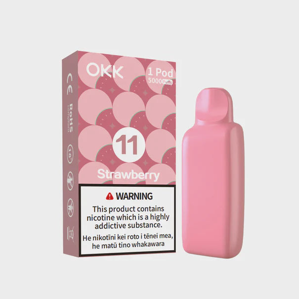 OKK CROSS PRE-FILLED REPLACEMENT POD - STRAWBERRY 20MG
