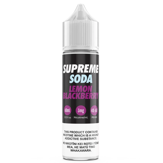 Supreme Soda - Lemon Blackberry (PKA Supreme Lemonade - Blackcurrant)